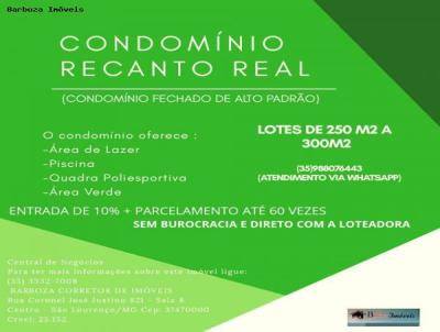 Terreno em Condomnio para Venda, em So Loureno, bairro Condominio Recanto Real